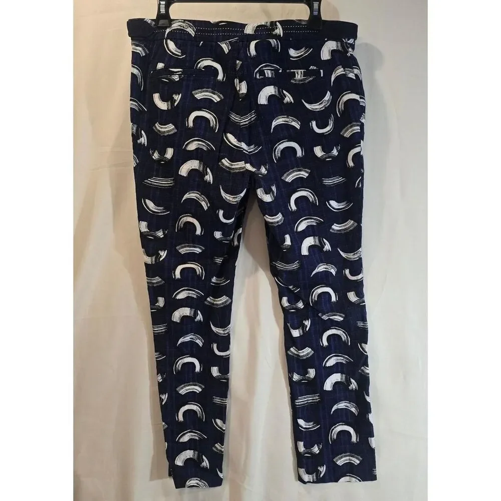 Unbranded Women's Blue and White Tailored-trousers - Picture 3 of 6